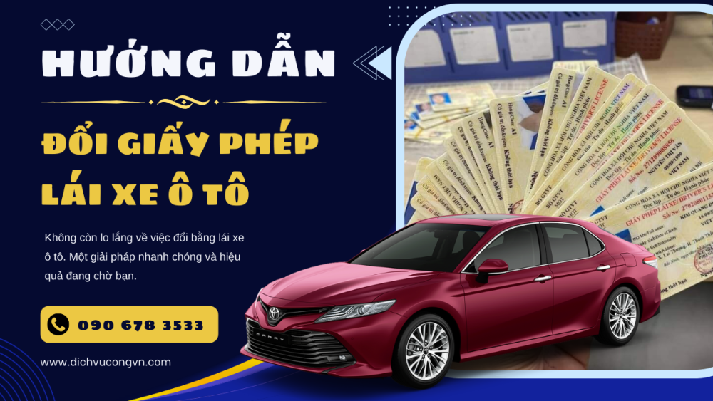 Đổi bằng lái xe ô tô Kon Tum nhanh rẻ